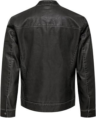 ONSMIKE Chaquetas Negra M
