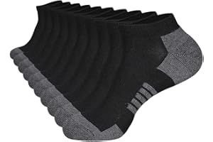 COOVAN 10 Pairs Mens Ankle Socks Men 10 Pack Low Cut Comfort Cushion Casual Socks