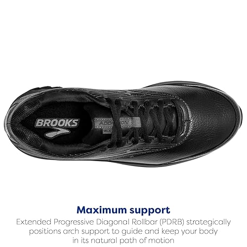 Brooks Men's Addiction Walker Walking Shoe Black/Black Medium