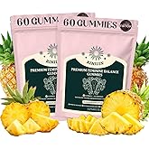 2Pack Premium Feminine Balance Gummies, Vegan Supplment for Women Health,Hawaiian Pineapple Gummies for Women PH Balance Supp