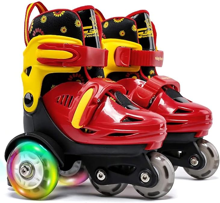 KinderRollschuhe Verstellbare KleinkinderSkates Unisex Quad
