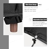 Dokon Square Garden Furniture Cover 90x90x90cm Waterproof Oxford Black view 4