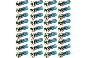 QIEIEI 36Pcs Mountain Bike Spokes Caps Wheel Spokes Nipples Decoration Road Bike Spokes Nipples End Tips Bicycles Accessories