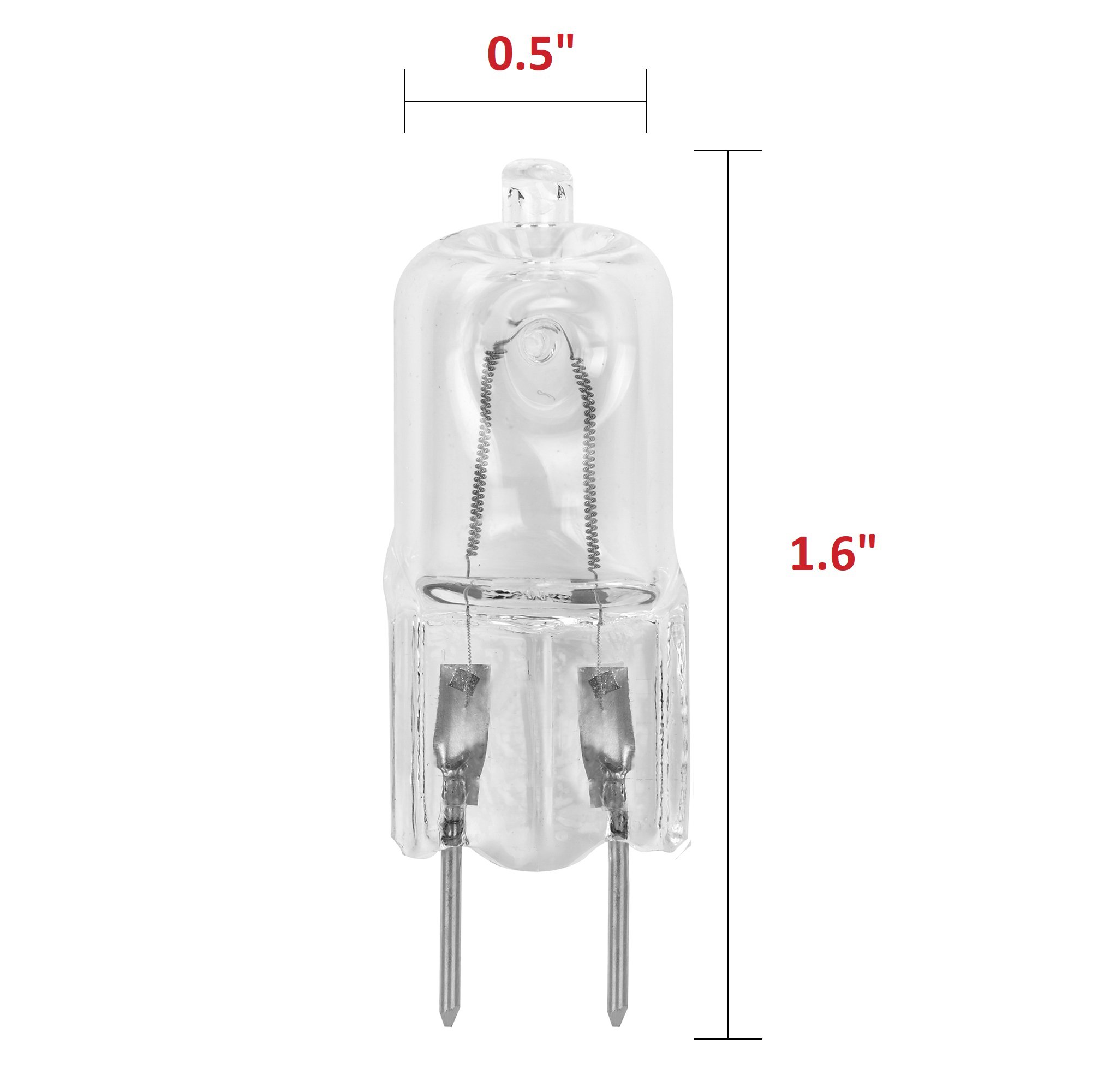10 PackG8 35 Watt 120V Halogen Light Bulbs JCD Type 110v 130v 35W T4