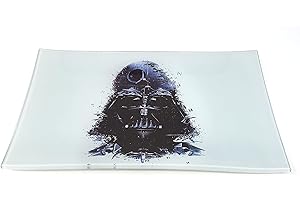 E.G.G. Shatter Resistant Glass Tray: Decorative Tray/Rolling Tray/Collectable/High Resolution/Great Gift (Vader's Star Wars)