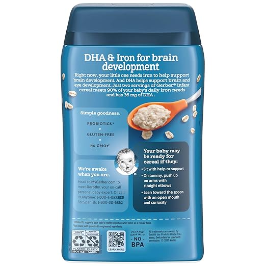 dha probiotic rice cereal
