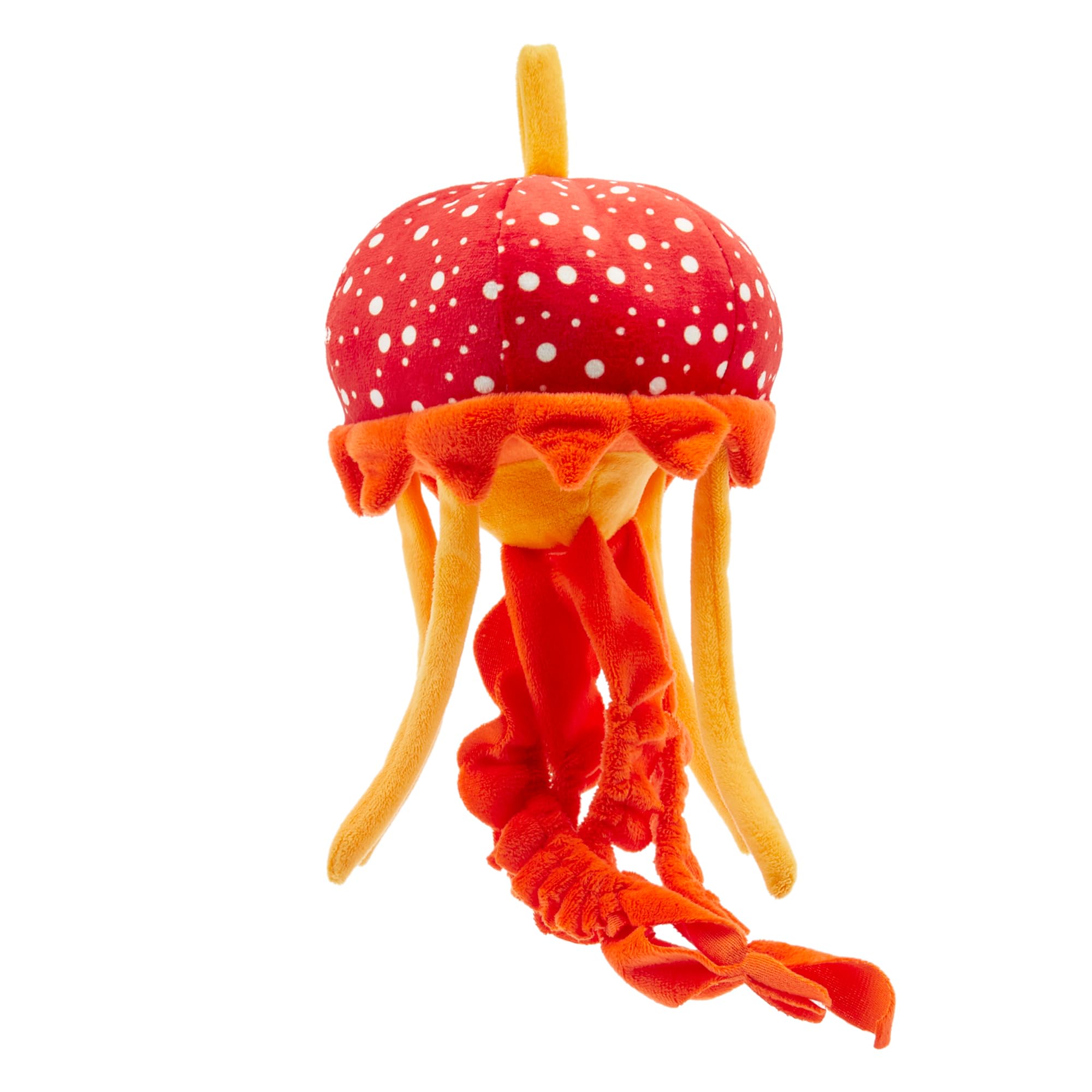 Zappi Co 100% Recycled Plush Jellyfish Orange Toy (33cm Height) Stuffed Soft Cuddly Eco Friendly animals Collection For New Born Child First kid — image 1