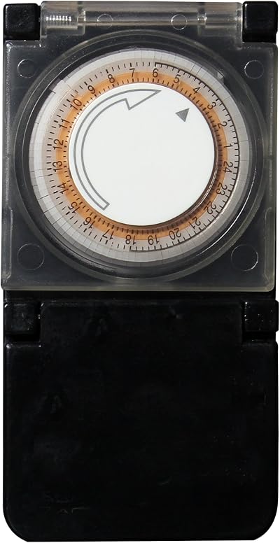 HBN 24 Hour Energy Saving Programmable Outdoor Mechanical Timer Switch