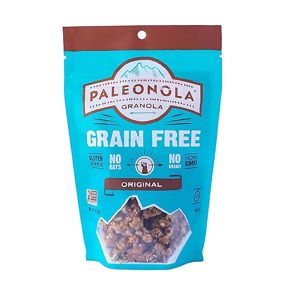 PALEONOLA – GRAIN FREE GRANOLA ORIGINAL FLAVOR – NON-GMO, GRAIN, SOY, GLUTEN, DAIRY FREE – LOW CARB PROTEIN SNACK FOR A HEALTHY BREAKFAST
