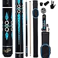 Ray speed Pool Cue Stick Low Deflection Shaft Billiard Cue Stick with Hard Case 19-20 oz Professional Pool Stick