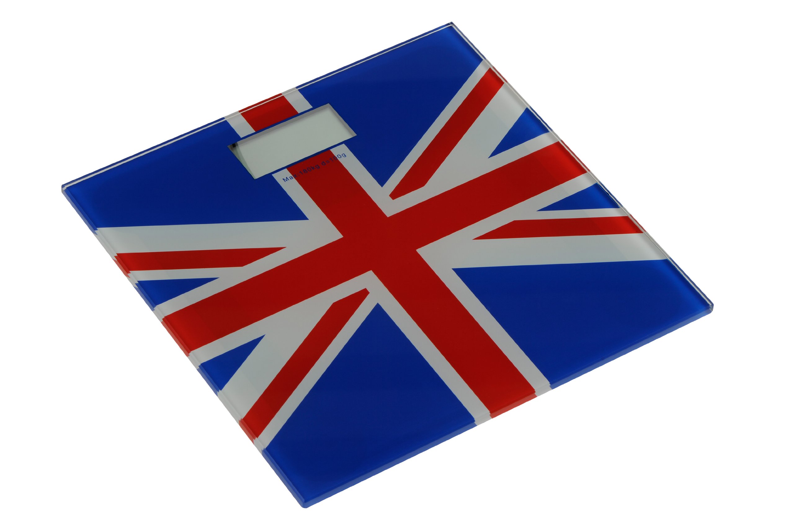 Premier Housewares Bathroom Scales Union Jack Digital Scales bathroom Scales Bathroom Digital Weighing Scales Blue and Red Design 3 cm x 30 cm x 30