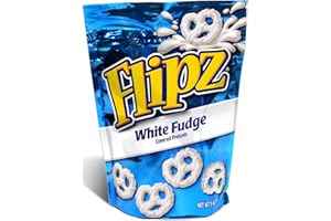 Flipz Pretzels, White Fudge, 5 oz Packages (Pack of 12)