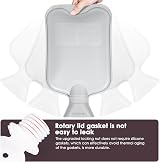 BOLEi Hot Water Bottle with Faux Fur Cover 2L Leakproof Large Warmer Brown view 4