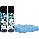Chemical Guys ShineLogic Tire Shine Safe for Cars, Trucks, Motorcycles, RVs & More, Includes Microfiber Towel Kit, 15 fl oz, 2 Pack