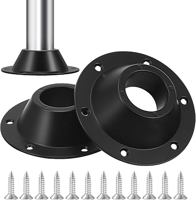 PartyKindom RV Table Base Mount w/ Screws Camper Aluminum Flush Bracket 12 Holes