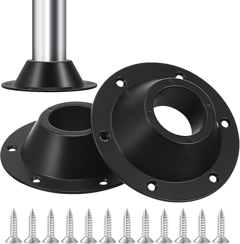 PartyKindom RV Table Base Mount w/ Screws Camper Aluminum Flush Bracket 12 Holes