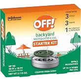 OFF! Backyard Mosquito Repellent Coil Starter Pack, 3 Piece | Outdoor mosquito repellent for patios with a country fresh scent. Perfect for evenings on the patio or balcony.