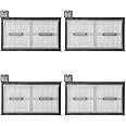 4PCS Replacement Washable Filters For Eufy X8 Pro Series X8 Pro SES Robot Vacuum Cleaners