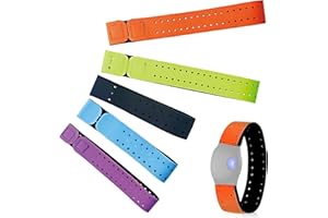 IFFITYA 5pcs Replacement Heart Rate Monitor Bands, 0.8x13.8in 5 Colors Soft Heart Rate Strap Adjustable Armband Strap Heart Rate Monitor Band for OTF Beat Heart Rate Sensor,and for Theory Fitness