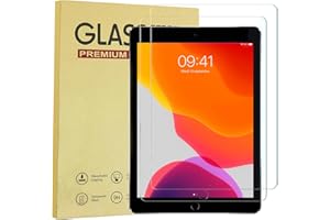 MeevMighx [2 Pack] Screen Protector for iPad 9th 8th 7th Generation (10.2 Inch, iPad 9/8/7, 2021/2020/2019 Model), Tempered G