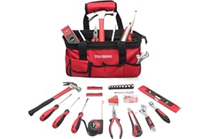 TOLCHENO Tool Kit for Home - Mini Tool Box for Home,Apartement,Dorm and Office.Starter Tool Set for Beginner,Women,New Colleg