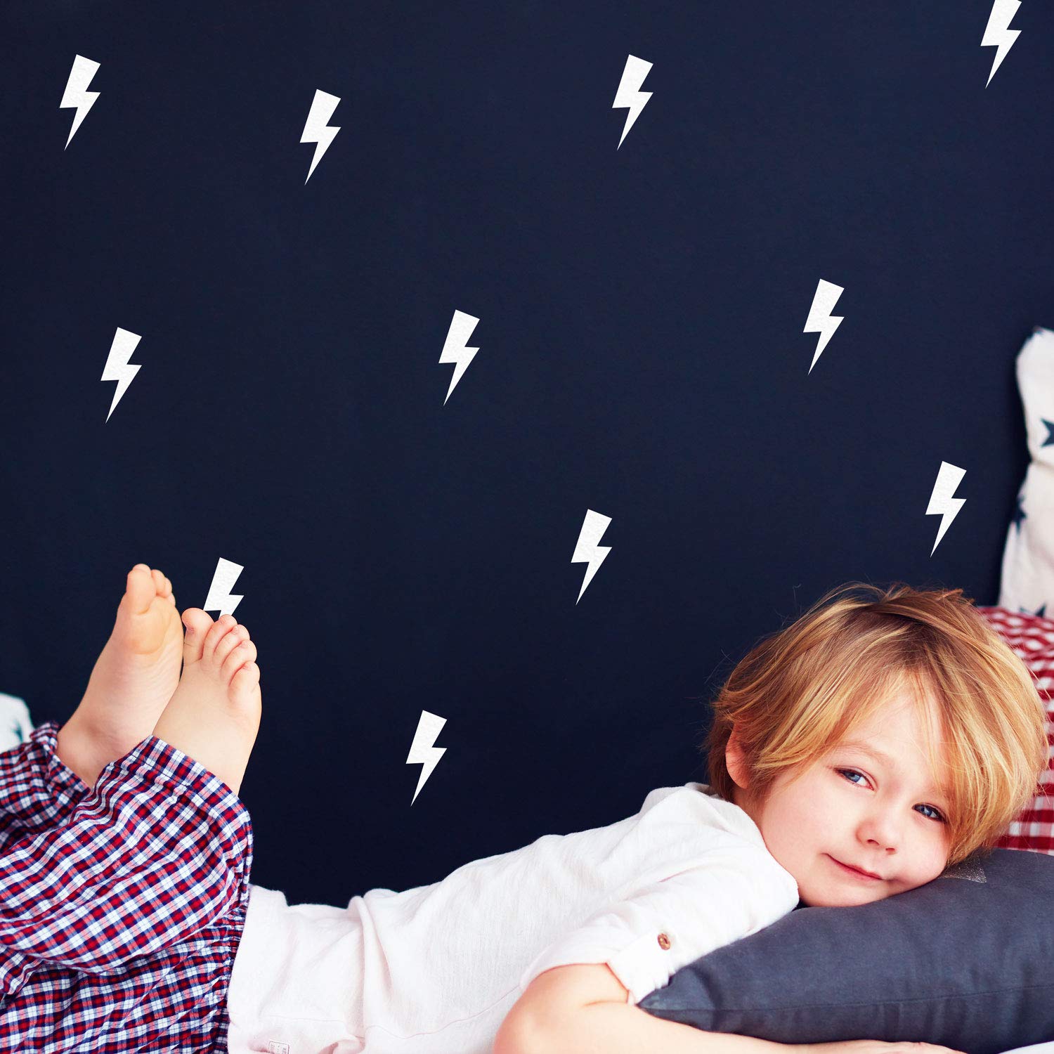 Lightning bolt wall stickers | Lots of colours options available | Perfect for a baby's nursery or child's bedroom