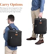 Lifewit 21L Soft Cooler Backpack 30 Cans with Hard Liner Black view 7