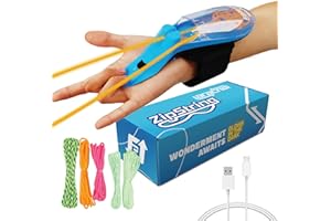 ZipString Aracna Glow-in-The-Dark Webshooter – Superhero String Launcher Toy for Kids, Teens & Adults – Patented, Reloading, Durable & Viral Web Shooting Action Toy for Endless Tricks & Epic Battles