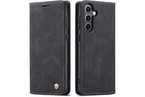 QLTYPRI Case for Samsung Galaxy S26 Plus 6.7 Inch, Vintage PU Leather Wallet Case Card Slot Kickstand Magnetic Adsorption Sho