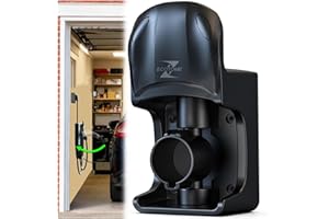 Ecotome EV Charger Holder, Swivel Electric Car Charger Wall Mount, Garage or Tight Space Use, Not Stick Out, Keep 25ft Cord Off Floor, J1772 Charging Cable Organizer Hanger