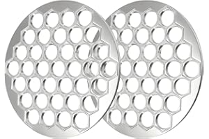 2Pcs Ravioli Dumplings Maker, Aluminum Handmade 37 Holes Pelmeni Maker Ravioli Cutter Meat Dumpling Maker for Wonton Pastry B