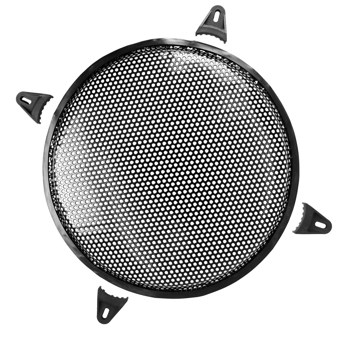 MACHSWON Car Universal Audio Speaker Subwoofer Metal Waffle Grill Cover Protector with Rubber Edge and Clips 12 Inch