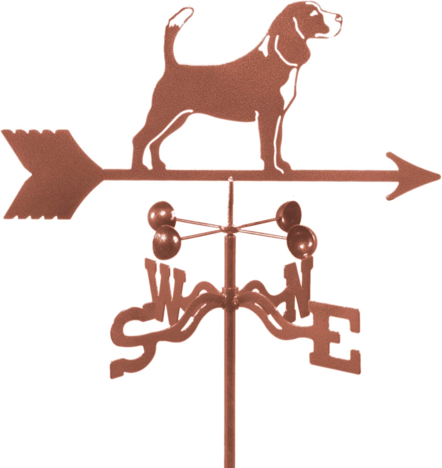 Weathervanes - EZ Vane Beagle Weathervane 21 Inch Wide Post Mount