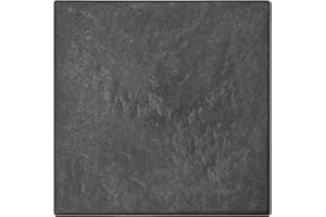 Tierra Verde 12in x 12in Stomp Square Recycled Materials Stepping Stone in Black, 10-Pack, Made in Canada