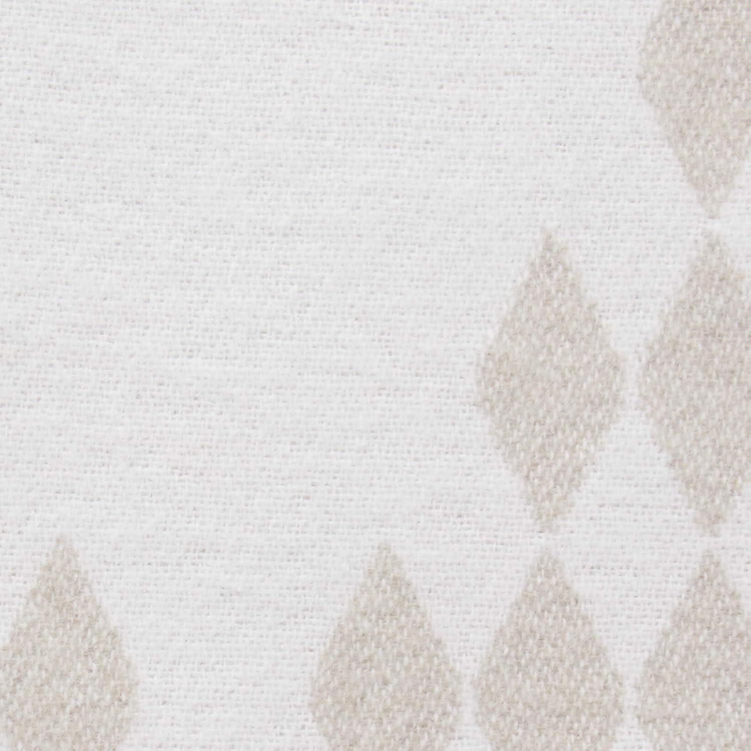  Brand – Rivet Geometric Diamond Jacquard Reversible Throw Blanket, 50"x60", Taupe / White: Home & Kitchen