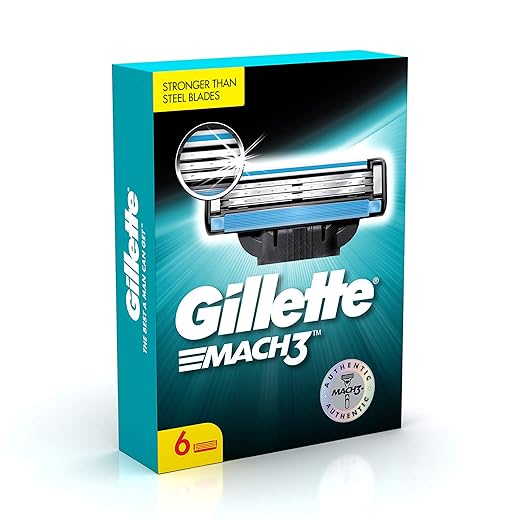 Gillette Mach Shaving Blades - Pack of 6