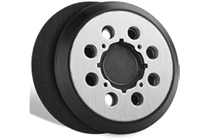 Gnellkoor Sander Pads Replacement for Craftsman, 2 Pack 5 inch 8 Hole Hook & Loop Orbital Sanding Metal Pads Compatible with Craftsman CMCW220B CMEW231 Random Orbital Sander