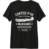 P-40 Warhawk Flying Tiger's Fighter Plane | P40 Shark Mouth Premium Tri-Blend T-Shirt