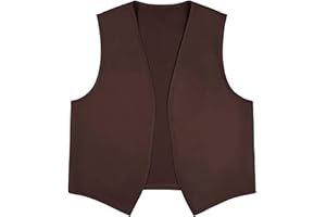 TopTie Unisex Victorian Waistcoat Peasant Costume Volunteer Work Vest