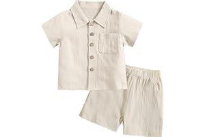 Happy Cherry 2 PCS Clothing Boys Cotton Summer Casual 6 Months - 4 Years