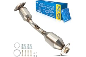 PHILTOP Front High FLow Stainless Steel Catalytic Converter Kit Compatible with Nissan Versa 1.6L 2012-2018, Versa Note 1.6L 2014-2017 Replace# 16794, 644060, 41154, Stainless Steel (EPA Compliant)