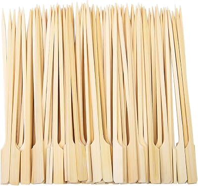 Fackelmann 50 Bamboo Skewers 15cm Wooden Party Sticks Grill Kebab