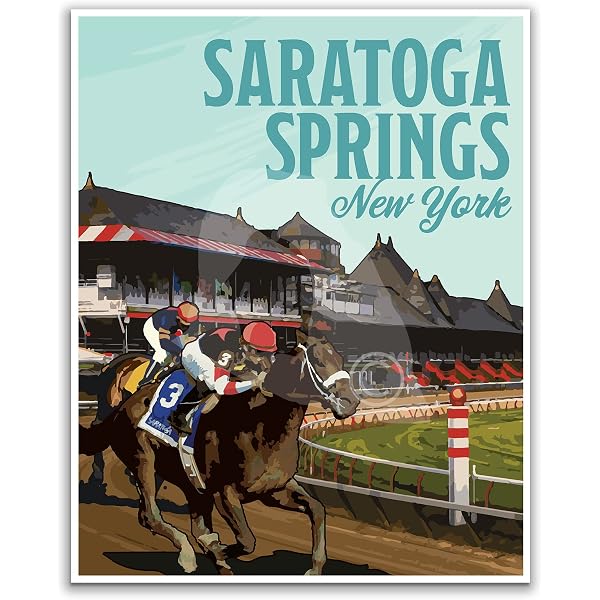 amazon-com-saratoga-spring-new-york-poster-saratoga-spring-horse-race-print-saratoga-spring-print-new-york-poster-horse-racing-art-poster-canvas-poster-24x36-inches-home-kitchen