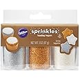 Wilton Sprinkles Sanding Sugars, White Sliver & Gold, 3 Ounce (1 Pack)
