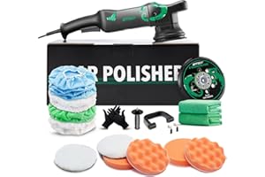 BATOCA Dual Action Polisher, Auto Buffers and Polishers, DA Buffer for Car Detailing, 6 Inches and 700w Random Orbital ,6 Variable Speed with Polishing Pads for Waxing,Buffing,Sanding,Polishing