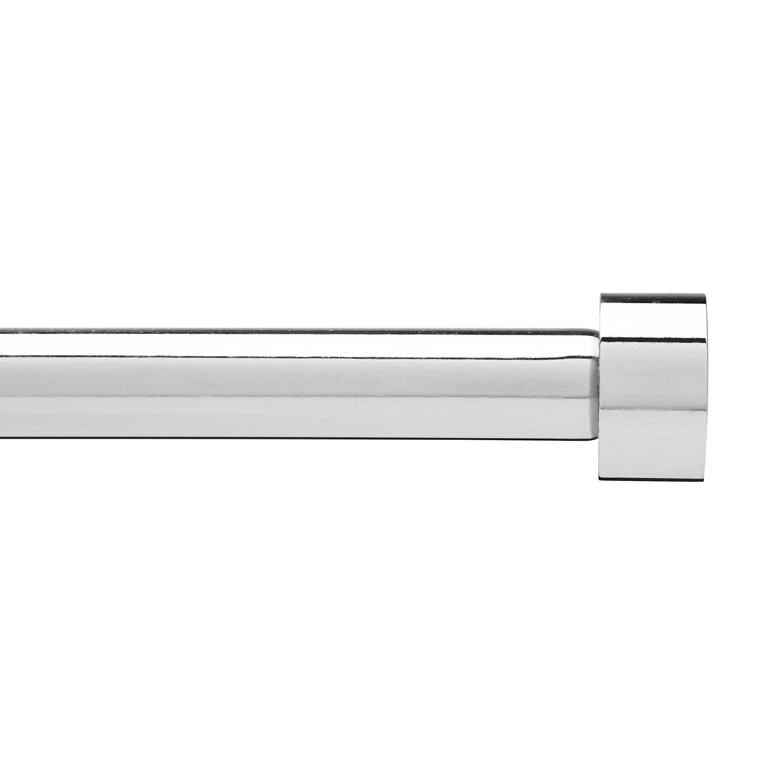 Photo 1 of Umbra Cappa Curtain Rod, Includes 2 Matching Finials, Brackets & Hardware, 72 to 144-Inches, 2-Pack