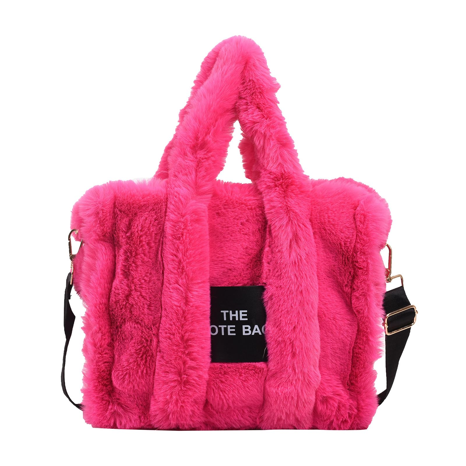 JQAliMOVV The Tote Bag for Women, Fuzzy Tote Bag Furry Purse Cute
