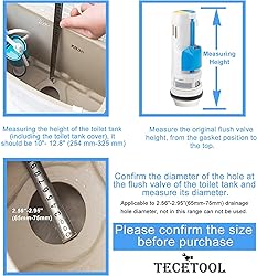 2 Inch Toilet Flush Valves, Toilet Repair Kit Dual