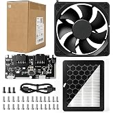 for Bamboo P2S External Exhaust Fan + Replacement HEPA+Activated Carbon P2S Filter &ndash;P2S External Exhaust Fan kit Smart Auto Mode, Reduces UFPs, VOCs &amp; Odors Upgrade P2S Air Filter System