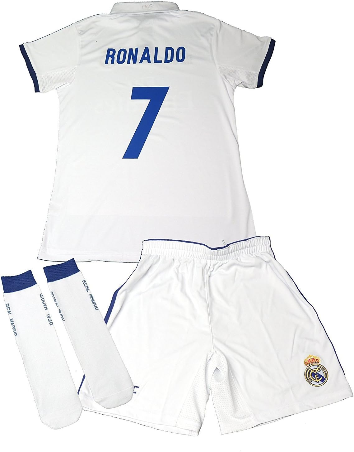 Official Replica REAL MADRID 2016-2017, Child's Cristiano Ronaldo Kit- Size: 14 years